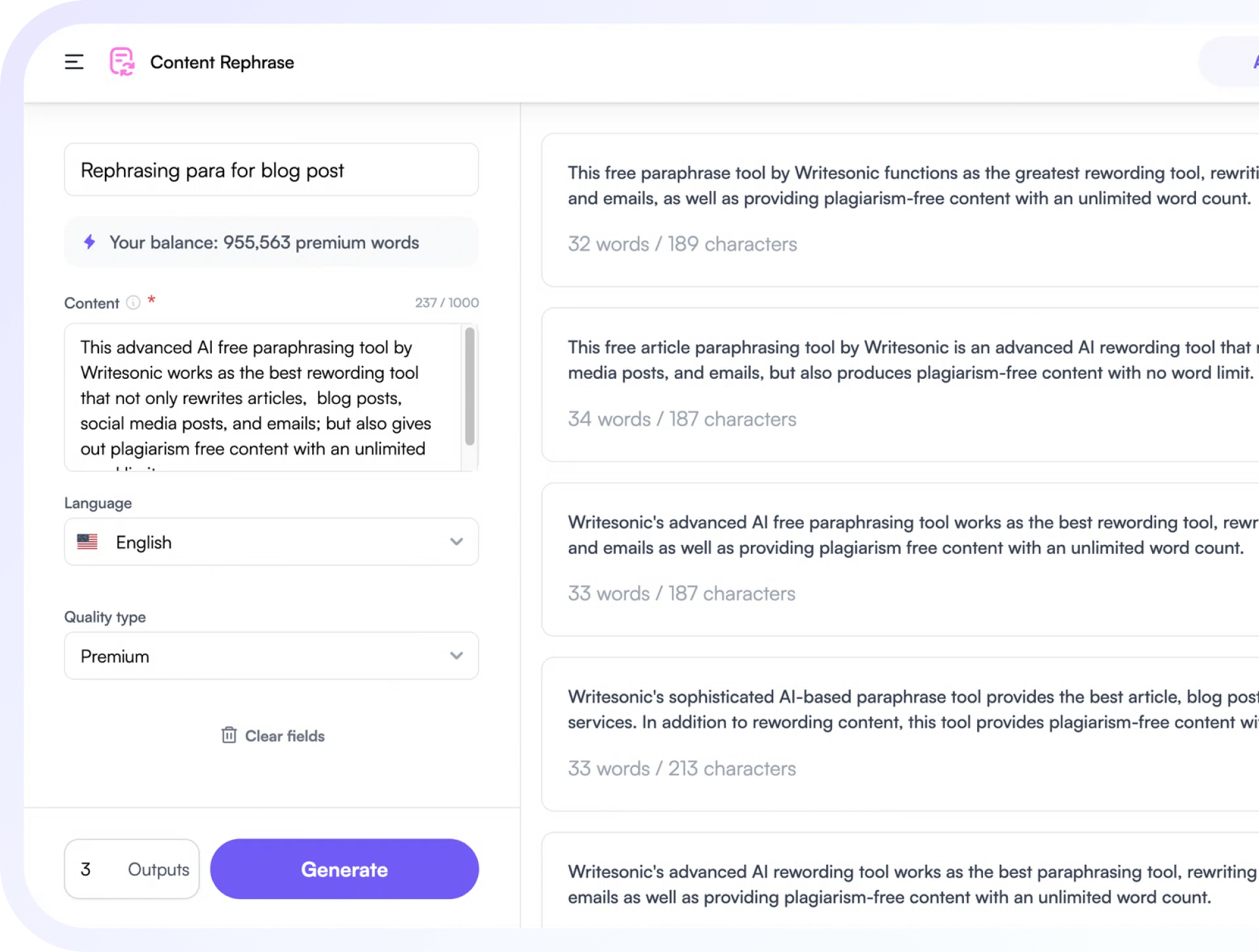 Paraphrasing Tool 100 PlagiarismFree